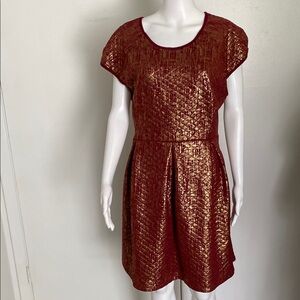 NWT Elegant Red and Gold Women's Dress. Size XL